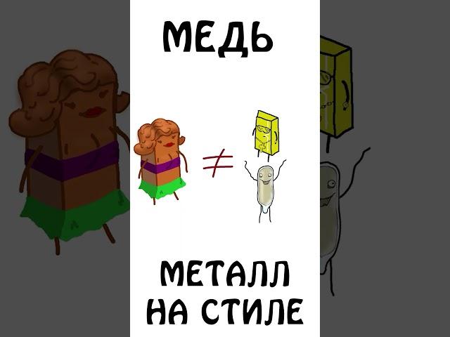 Медь - это Металл на стиле!!!  #медь  #химия #сэмонелла #шортс #авызналиэто #иф