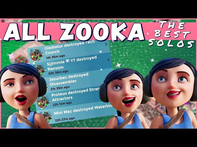 all ZOOKA SOLOS  5 man LEADERBOARD task force - BOOM BEACH operation gameplay/attack strategy/tips