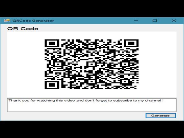 C# Tutorial - Generate QR Code | FoxLearn