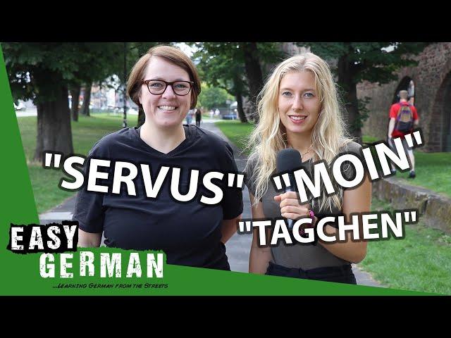 German Greetings in Different Dialects | Super Easy German (116)