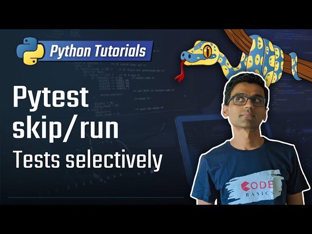 Python unit testing - skip/selectively run tests in pytest