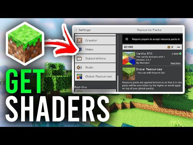 How To Get Shaders On Minecraft Bedrock - Full Guide