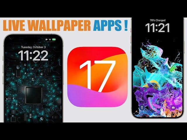 Best iOS 17 Custom LIVE Wallpaper Apps !