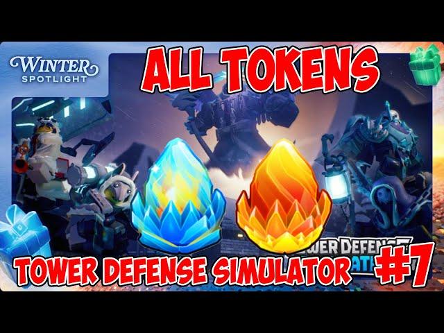 Winter Spotlight #7 - Tower Defense Simulator All Tokens [ROBLOX]