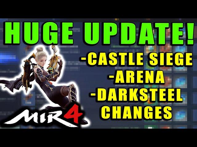 MIR4 - UPDATE DAY! New Patch Notes! New Surprise Features!!  New Darksteel Mining Changes! MORE!