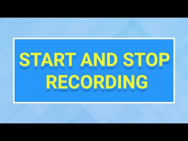 Start and stop recording shortcut key in VLC Player