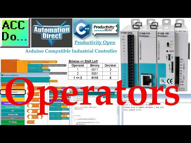 Productivity Open P1AM Industrial Arduino Operators