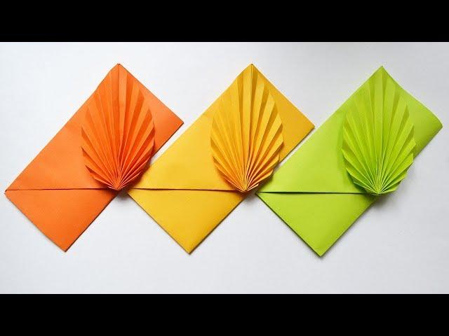 How to make a Colored Paper ENVELOPE | Easy Origami Tutorial DIY