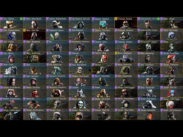 All My Characters Skins in Call of Duty Mobile / Best Characters / Rare Skins 2019-2022