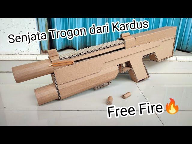 Cara Membuat Tembakan Trogon Game Free Fire dari Kardus | Tembakan Game Free Fire