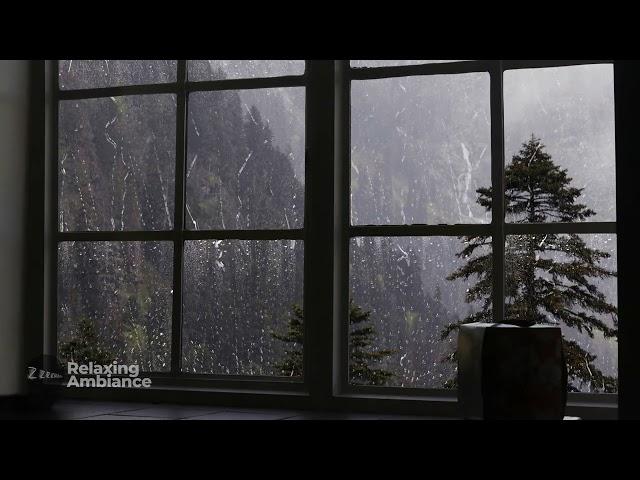 Дождь и окно. Видео для релаксации. Rain and a window. Video for relaxation.