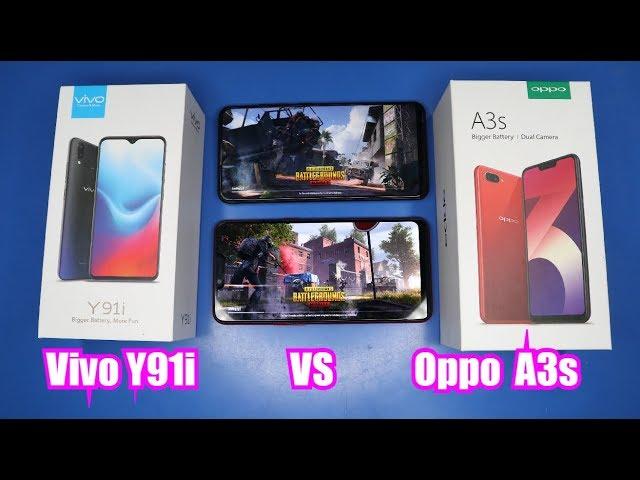 Vivo Y91i VS Oppo A3s (PUBG, Battery and Speed)