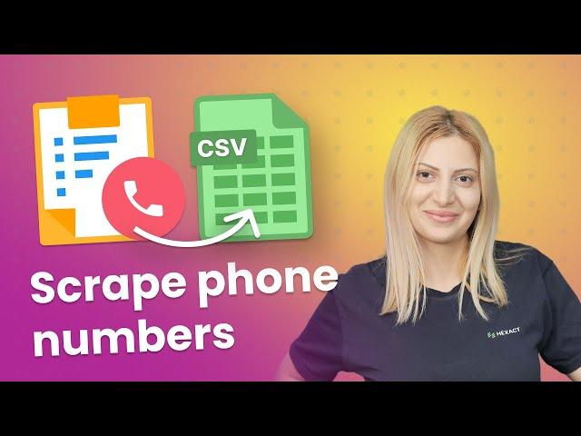 How to scrape phone numbers from any website