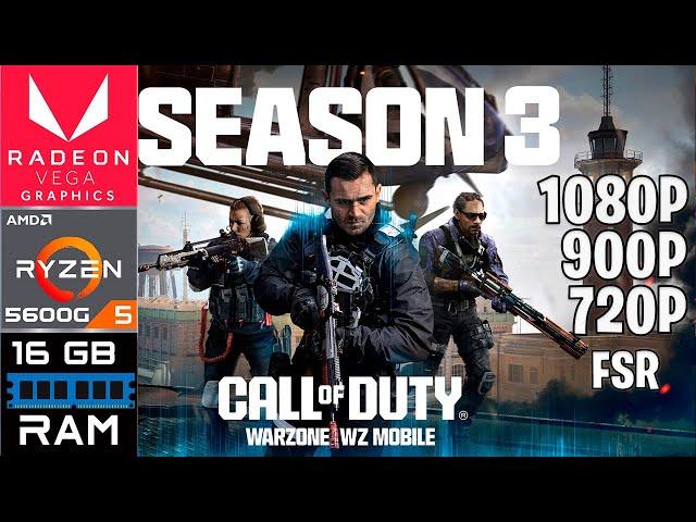 Call of Duty: Warzone 3 Temporada 3 | Ryzen 5 5600G | 16GB RAM