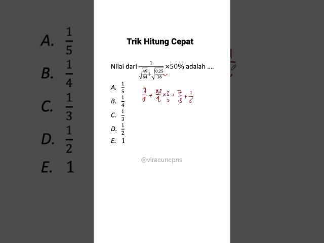 Ada yg sering dapet soal ini? Jgn di skip ya, gampang kok 