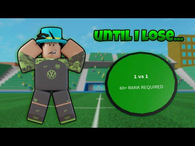 Playing 1v1 Mode on Touch Football until I lose... (Roblox)