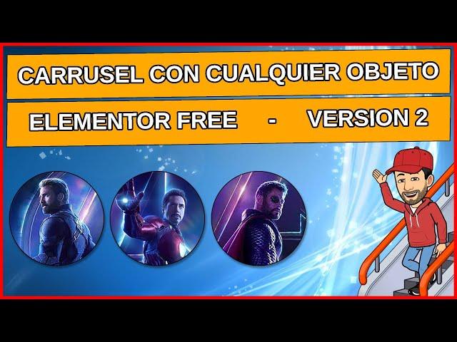 ️ Carrusel o slider con cualquier objeto en elementor free, wordpress 134 V2, tutorial español