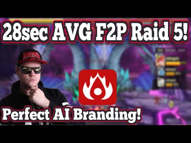 F2p 28sec AVG Solo R5! Perfect AI Branding Method - Summoners War