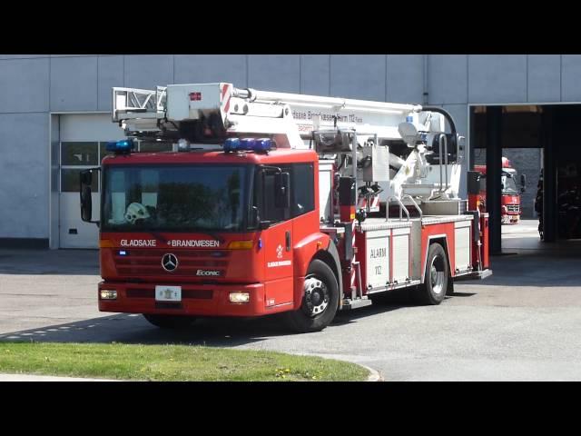 3 x fire vehicles falck gladsaxe brandvæsen