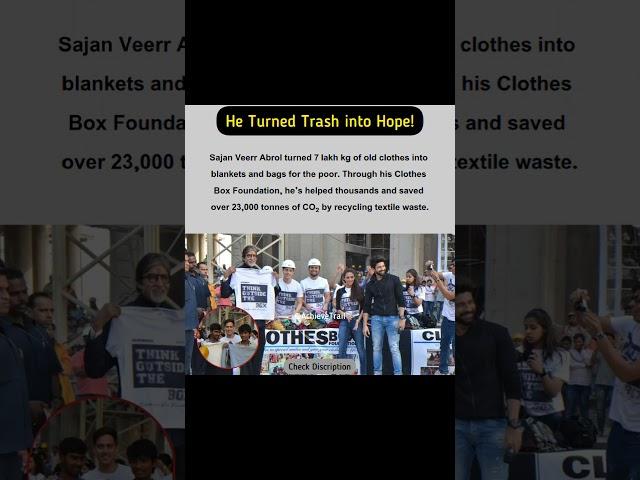 "This Man Turns 7 Lakh Kg Clothes into Help!"