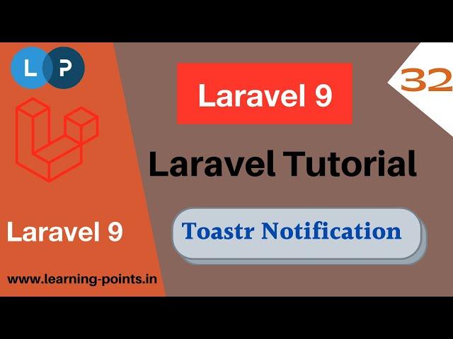 Laravel Toastr Notification | Laravel 9 | Laravel Tutorial | Learning Points