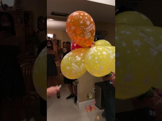 Popping balloons