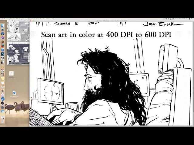 How to Prepare Scanned Inks For Comic Coloring