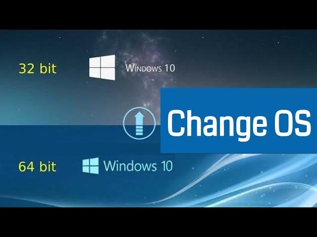 How to change Windows 10 64 bit to 32 bit | Boot / install Windows 10