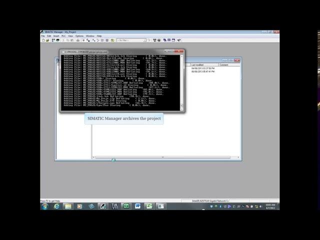 09: Save a S7 Project to the Micro Memory Card of the PLC from Simatic Manager || Step 7