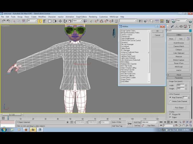 how to use texporter for 3ds max to render uvw templates