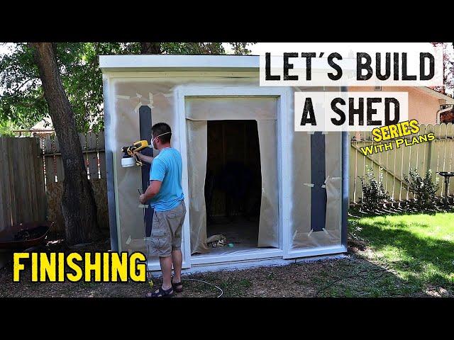 How to build a storage shed - Finishing // Part 5 - Plans available