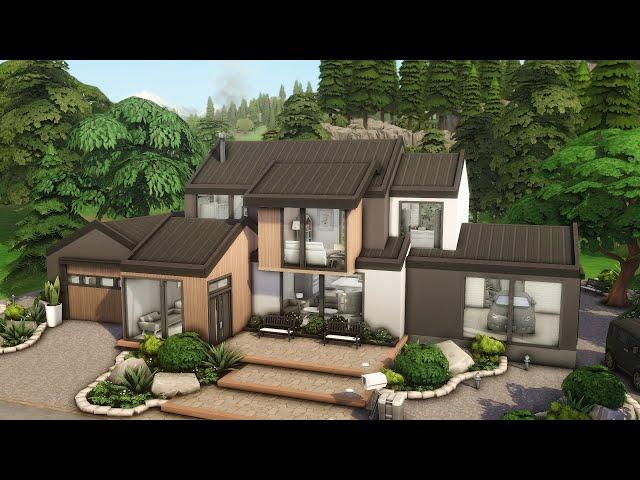 Modern House  | BASE GAME · NO CC | Speed Build | The sims 4