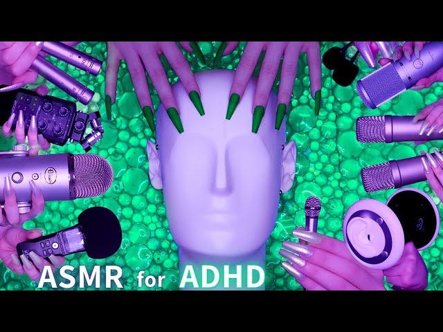 ASMR for ADHD Changing Triggers Every Few Seconds Scratching , Tapping , Massage & More No Talking