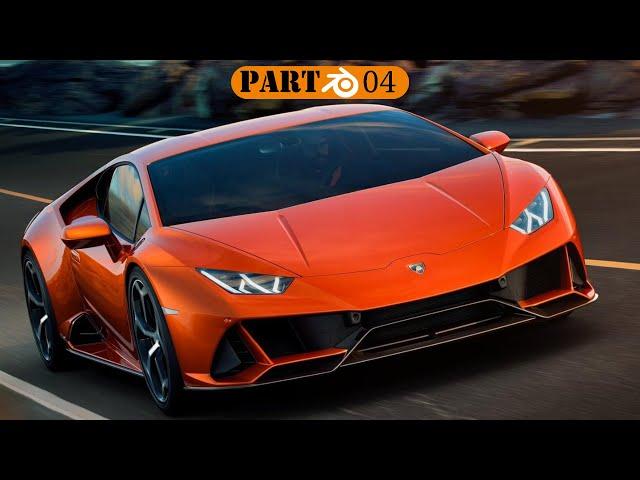 Lamborghini Huracan Evo || Car Modeling 𝐓𝐮𝐭𝐨𝐫𝐢𝐚𝐥 in Blender【Ep-04】