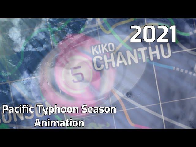 2021 Pacific Typhoon Season Animation