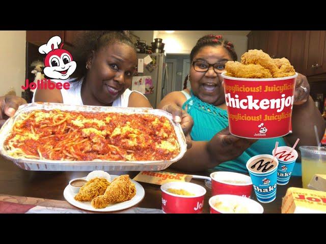 JOLLIBEE MUKBANG! | EATING SHOW| CHICKEN & SPAGHETTI