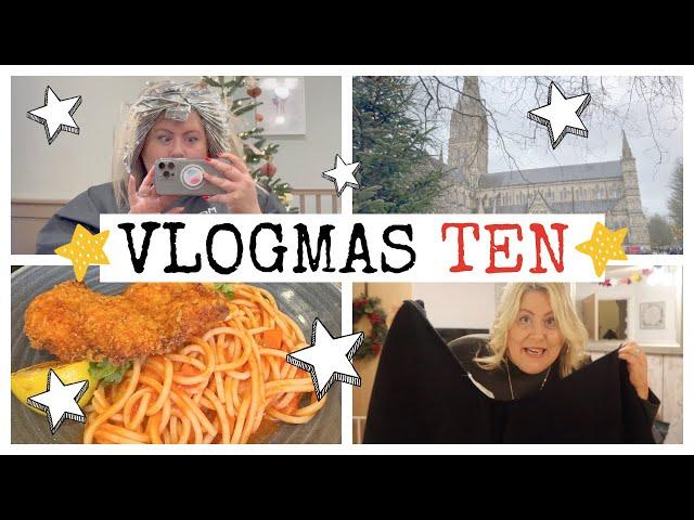 ⭐️ VLOGMAS TEN / FRESH HAIR, YUMMY FOOD & PACKING BEGINS