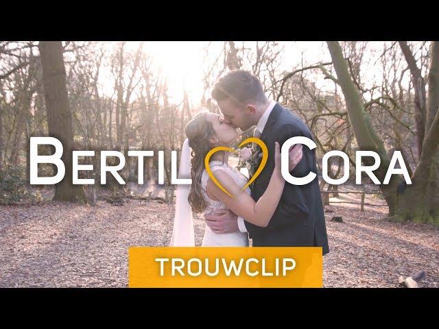 Een échte bruiloft in de winter voor Bertil & Cora | Trouwclip