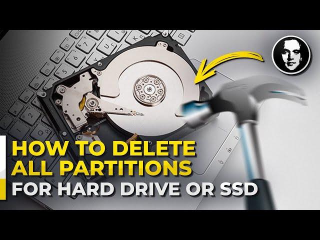 How To Delete All Partitions On A Hard Drive Or SSD Using Windows 11