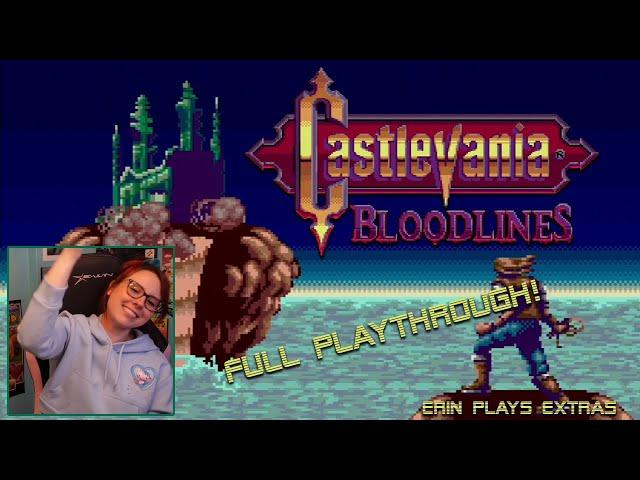 Castlevania: Bloodlines (Sega Genesis) Full Game - Erin Plays Extras