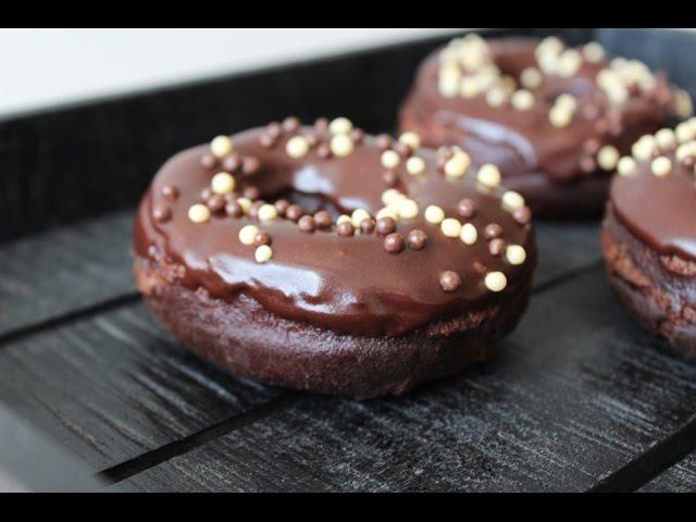 How To Make Double Chocolate Donuts (Doughnuts) - By One Kitchen Episode 187