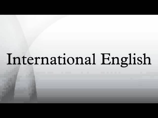 International English