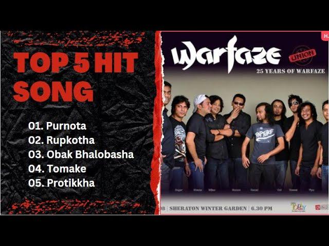 Best Of WARFAZE BAND  Warfaze Band All SONGS  Bangla Hit Song Hasib Forever