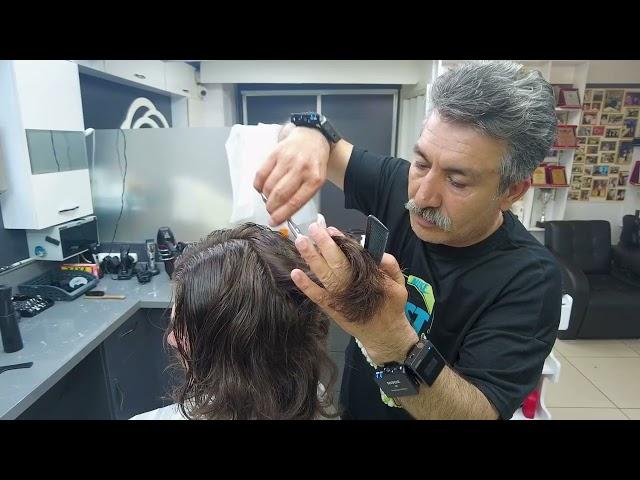 ASMR NATURAL HAIR CUT ACCORDING TO HEAD STRUCTURE WITH MANUAL CLIPPERS