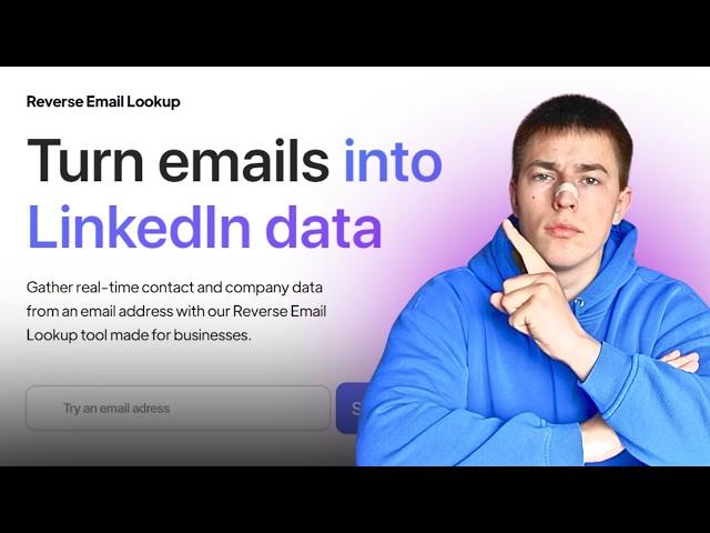 Find ANYONE'S LinkedIn Profile From Their Email in SECONDS! (Reverse Contact tutorial)