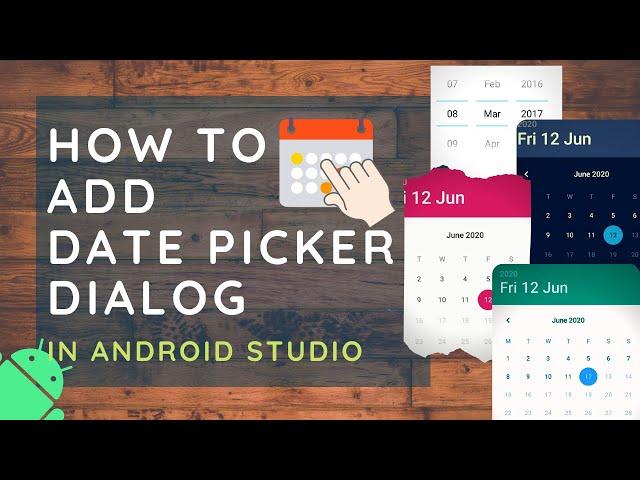 How to Add Date Picker Dialog in Android Studio | DatePicker Dialog in Android App