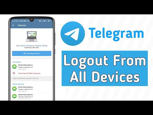 how to logout telegram from all devices