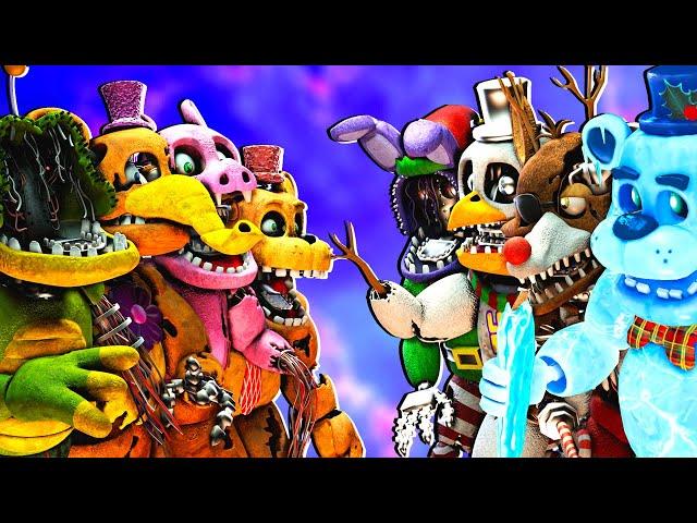 [SFM FNaF] Withered Melodies vs Christmas Animatronics