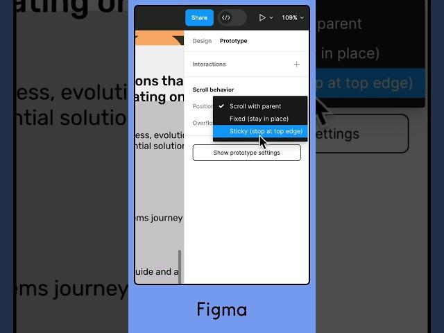 Sticky scroll updates in #figma #shorts