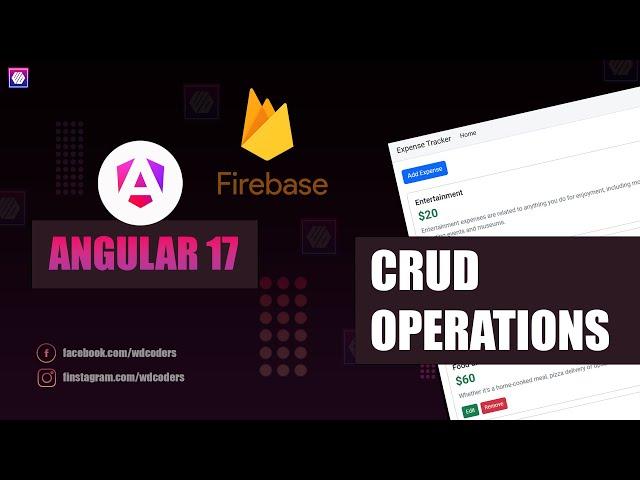 Angular 17 Crud Operation with Firebase #angular #angular17 #crudoperations #wdcoders